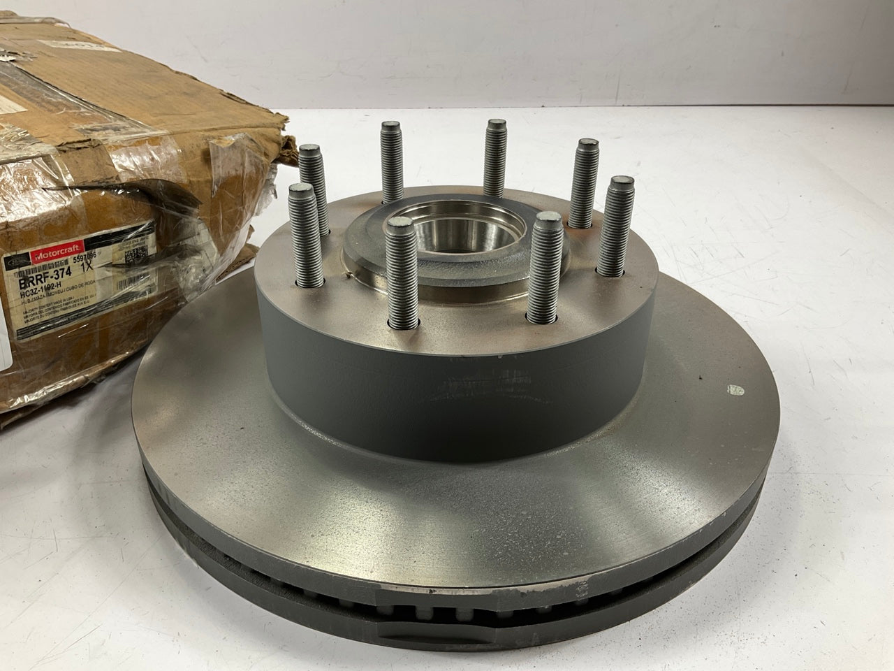 Motorcraft BRRF-374 Front Disc Brake Rotor & Hub - HC3Z-1102-H