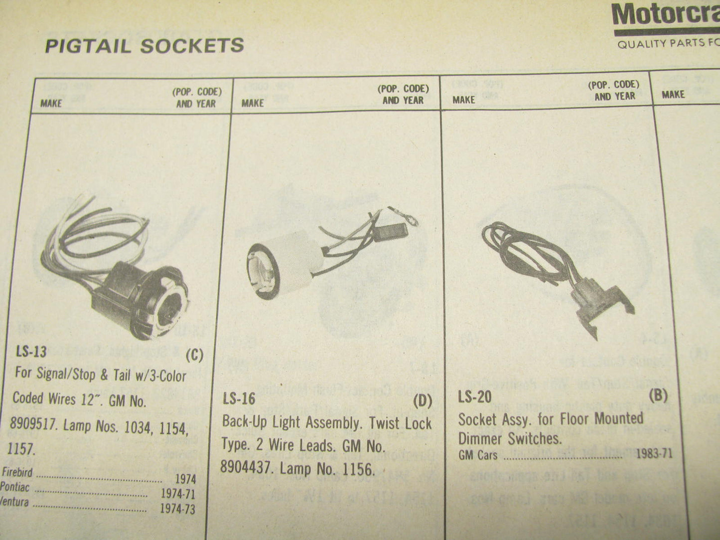 Motorcraft C200Y Wire And Cable Catalog 1991-1992 March