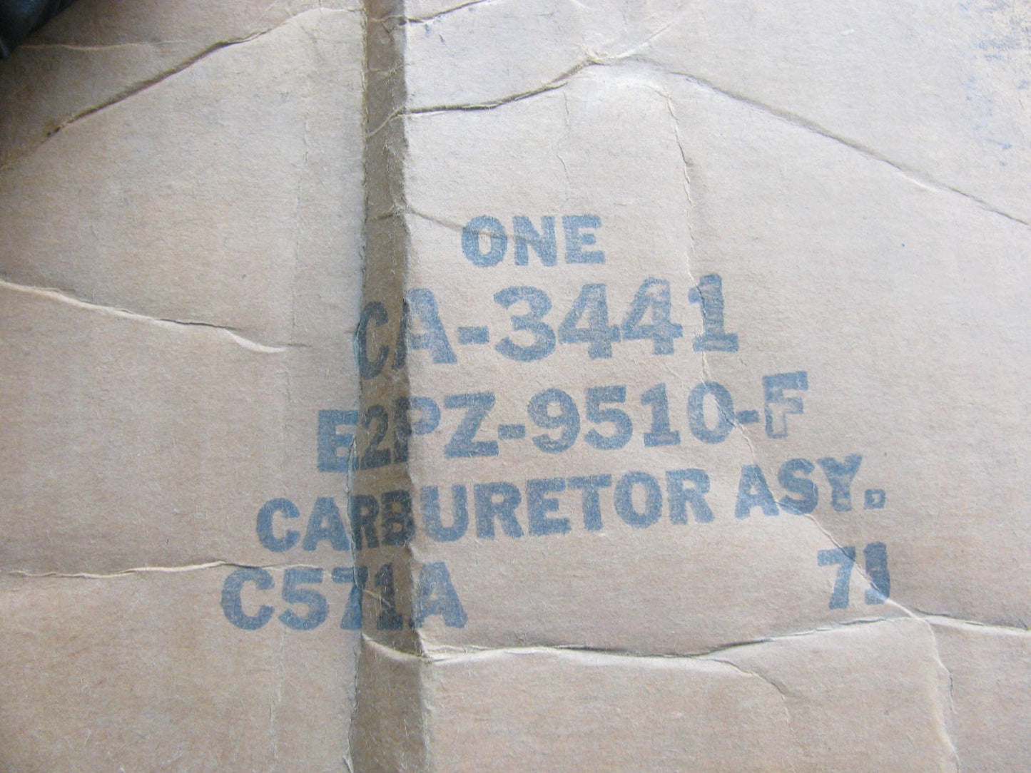 NOS OEM Ford Motorcraft CA3441 Carburetor 1981-1982 Escort & Mercury Lynx 1.6L