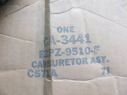 NOS OEM Ford Motorcraft CA3441 Carburetor 1981-1982 Escort & Mercury Lynx 1.6L