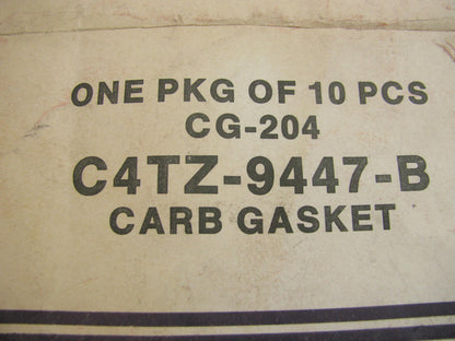 (10) Motorcraft CG-204 Carburetor Mounting Gasket 1964-1975 Ford 391 4-BBL