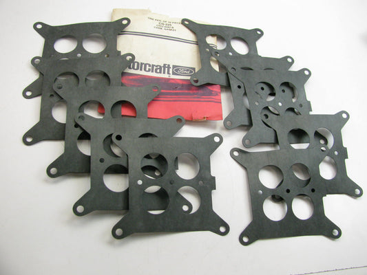 (10) Motorcraft CG-225 Carburetor Mounting Gasket 1965-1971 Ford 391 4-BBL