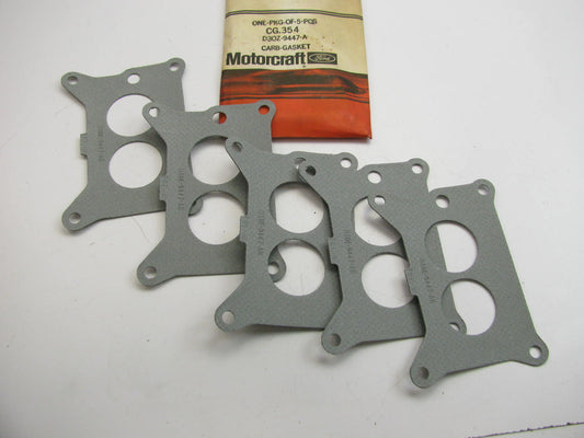 (5) Motorcraft CG-354 Carburetor Mounting Gaskets - D3OZ-9447-A