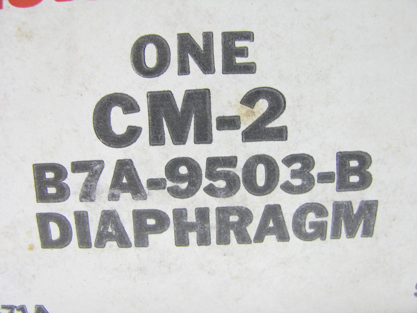 Motorcraft CM-2 Carburetor Secondary Throttle Diaphragm - OEM Ford B7A-9503-B