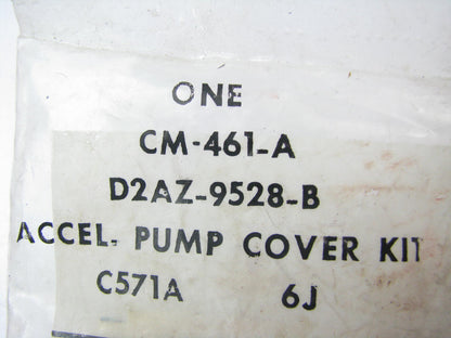 Motorcraft CM461A  Carburetor Accellerator Pump Cover OEM Ford D2AZ-9528-B