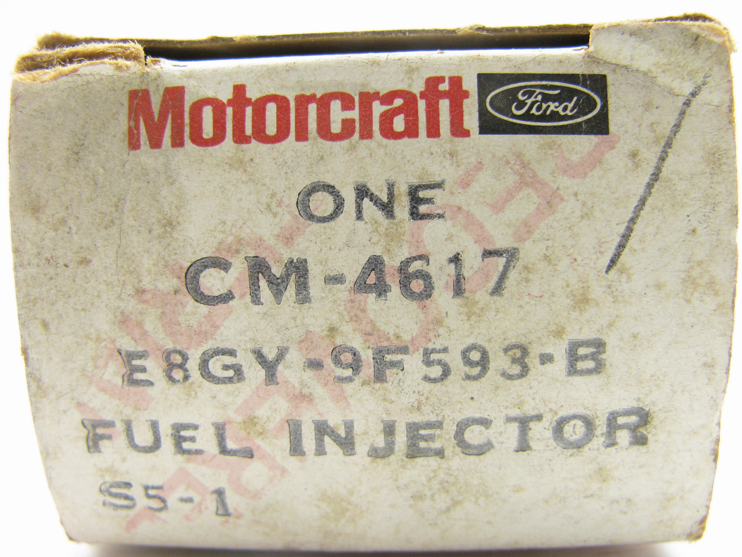(4) Motorcraft CM4617 Fuel Injector 1989 & 1991 Mercury 1.6 Ford # E8GY-9F593-B