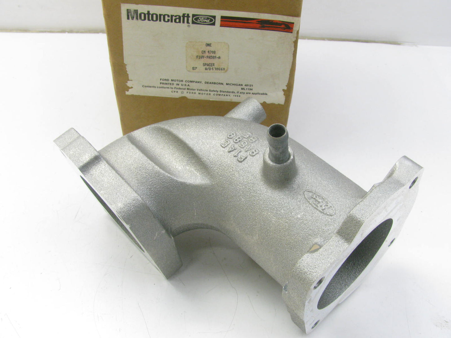 Motorcraft CM4708 Intake Manifold Spacer Elbow 1991-1993 Lincoln Town Car 4.6L