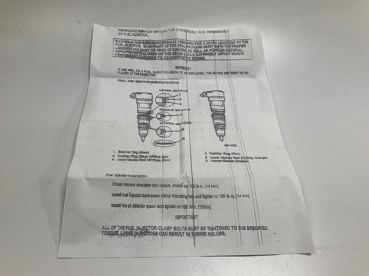 REMAN. Motorcraft CMR-2-RM Diesel Fuel Injector AF1833641C1 / 1833641C1