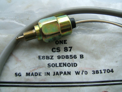 Motorcraft CS87 Fuel Shut Off Solenoid For 1988-1989 Festiva, Tracer