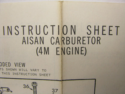 Motorcraft CT-1141 Carburetor Rebuild Kit - 1975-1976 Toyota Mark II 2.6L 4M
