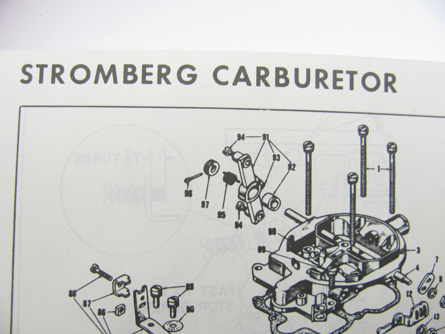 1960-1972 GMC HD Truck W/ Governor Stromberg Carburetor Rebuild Repair Kit