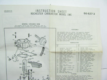 Motorcraft CT-1151A Carburetor Rebuild Kit for 1976-1978 GM Rochester 1ME