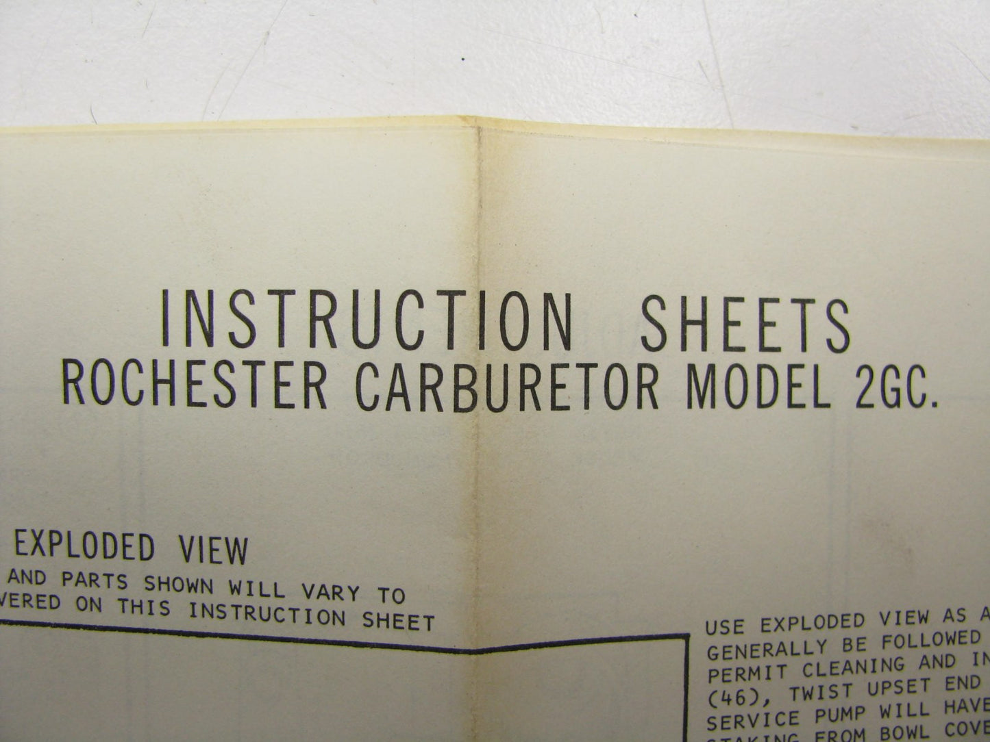Motorcraft CT-1205 Carburetor Tune Up Rebuild Kit 1977-78 GM Rochester 2-BBL 2GC
