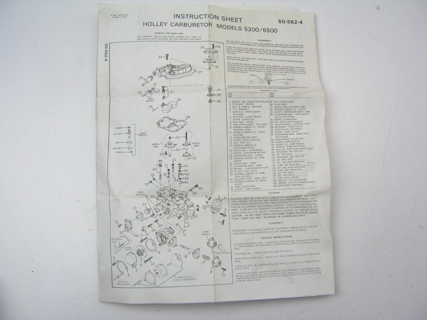 Motorcraft CT-1227A Carburetor Rebuild Kit