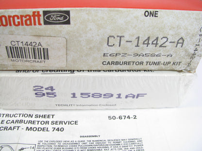 Motorcraft CT-1442A Carburetor Rebuild Kit Repair Kit For Holley Weber 740