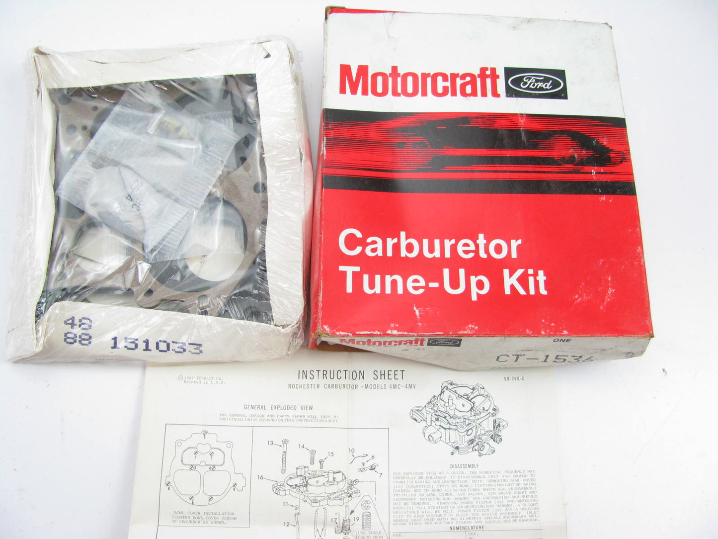 Motorcraft CT-1536 Carburetor Rebuild Kit for 1969-1970 Chevrolet 4MC 4MV