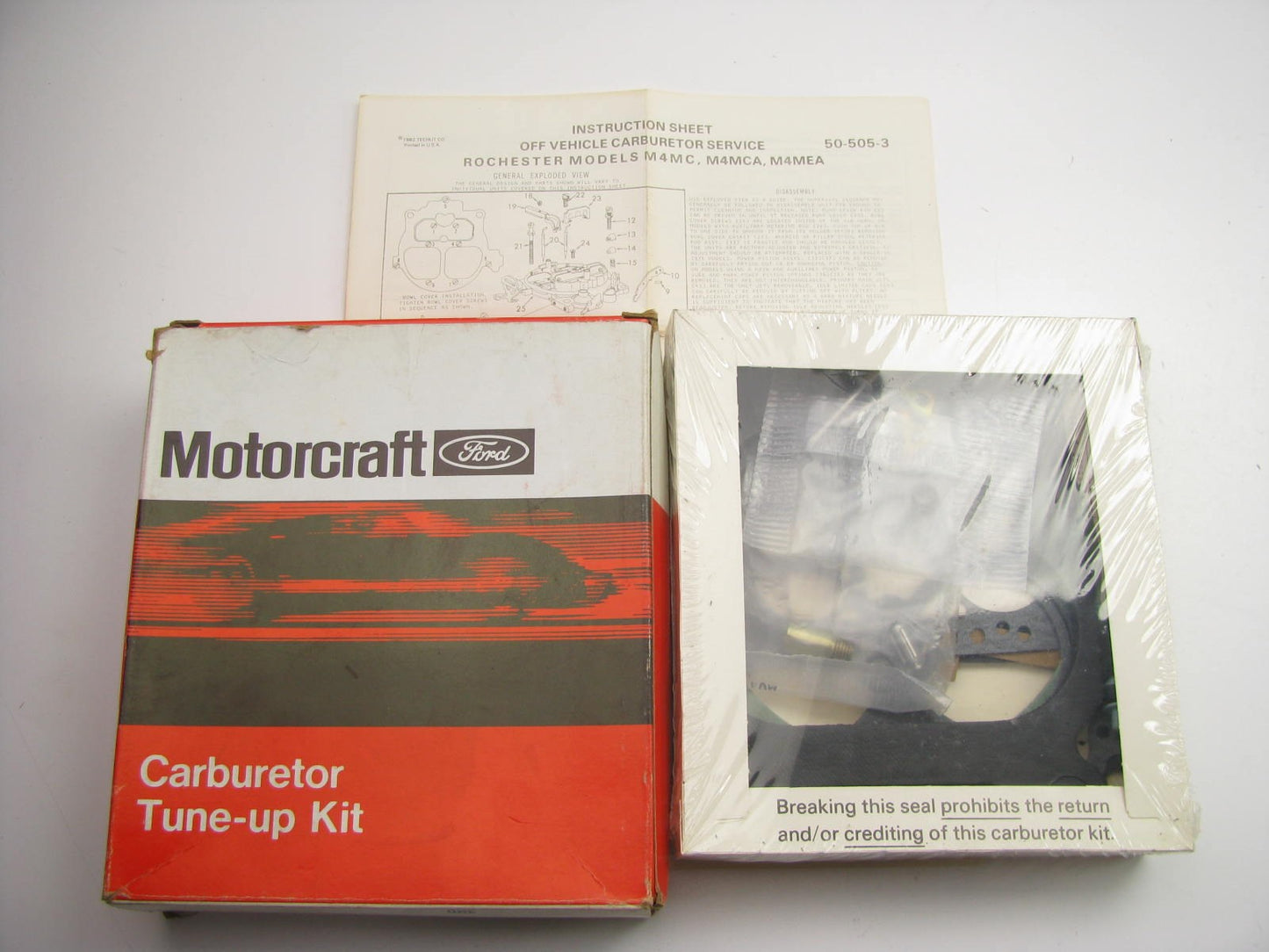 Motorcraft CT-1537 Carburetor Tune Up Kit For Rochester M4MC, M4MCA, M4MEA