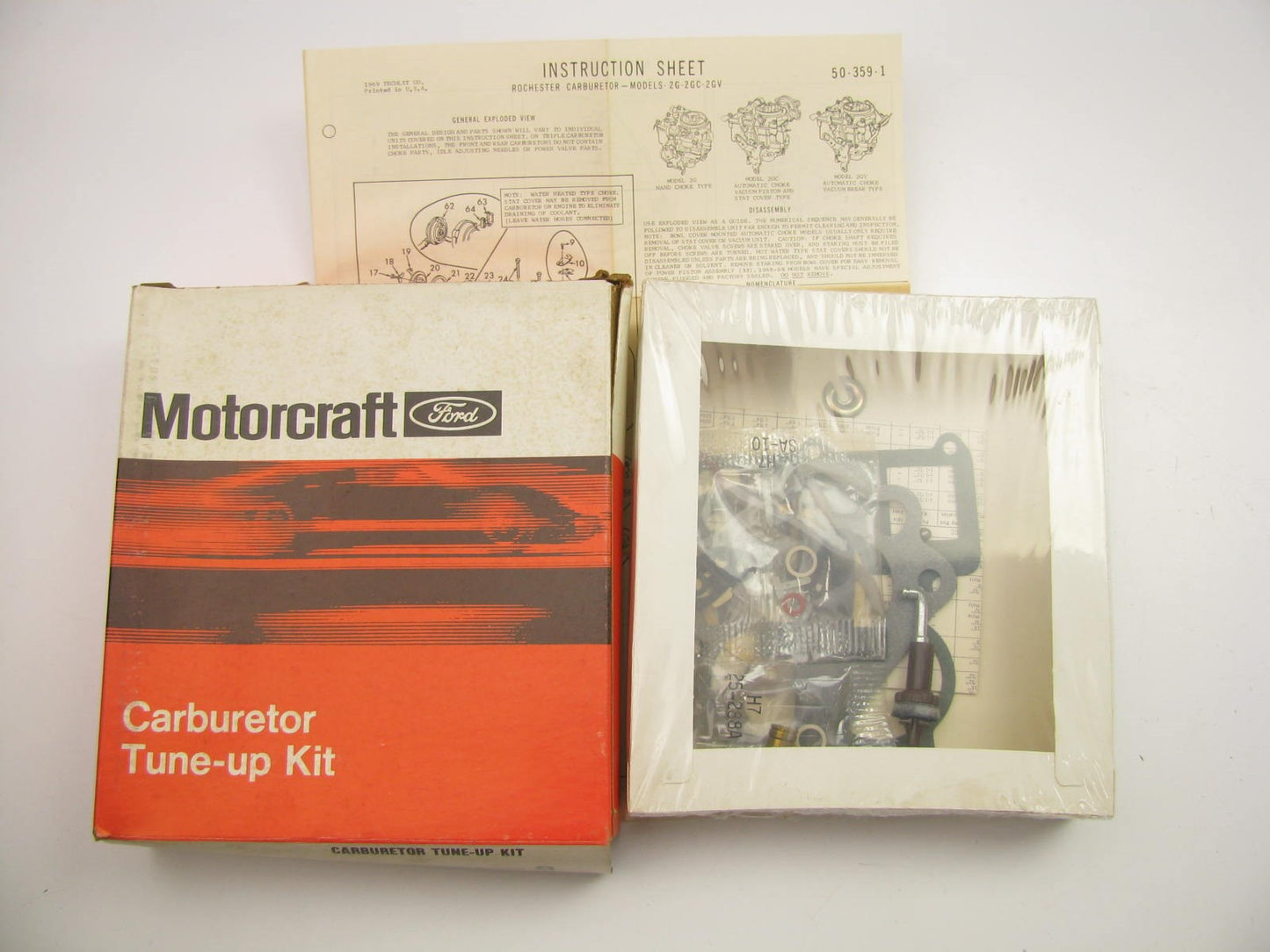 Motorcraft CT-742A Carburetor Rebuild Kit - Rochester 2G, 2GC, 2GV - 2BBL