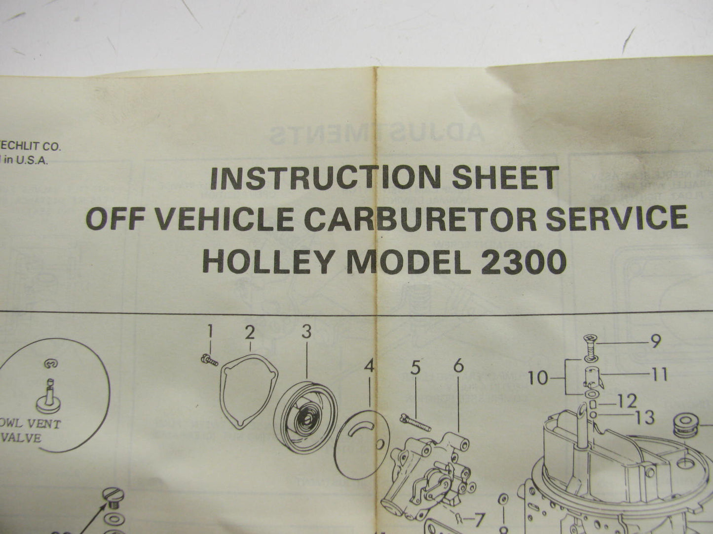 Motorcraft CT214C Carburetor Rebuild Kit for 1969-1977 Ford Holley 2-BBL 2300G