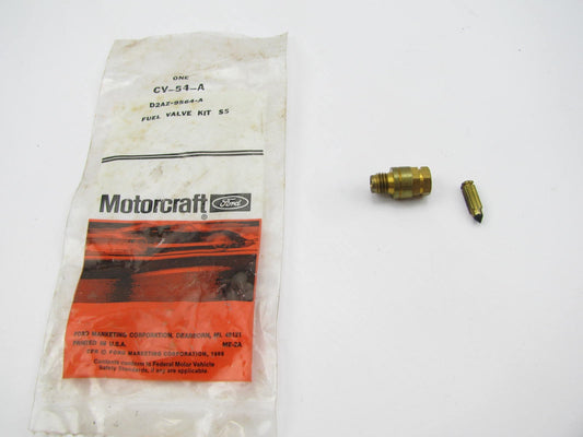 NOS Motorcraft CV-54A Carburetor Needle & Seat - OEM Ford D2AZ-9564-A