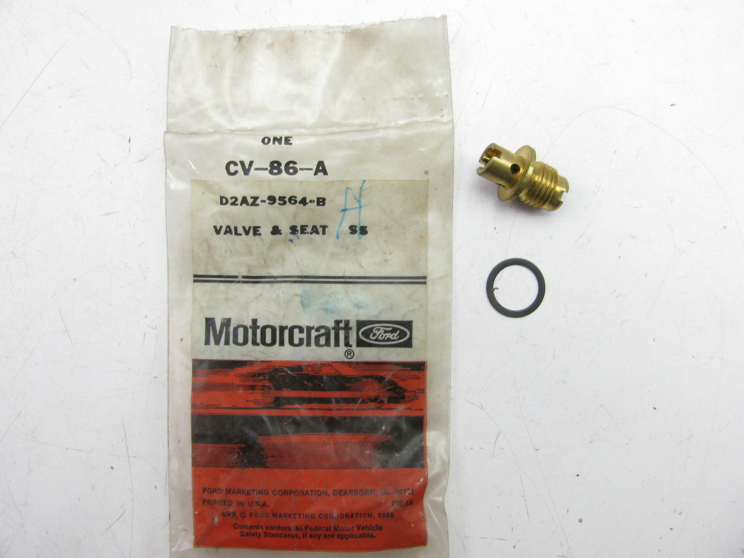 Motorcraft CV-86-A Carburetor Valve & Seat