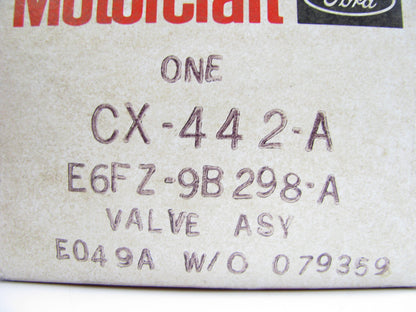 Motorcraft CX-442-A Anti-Backfire Deceleration Valve - E6FZ-9B298-A