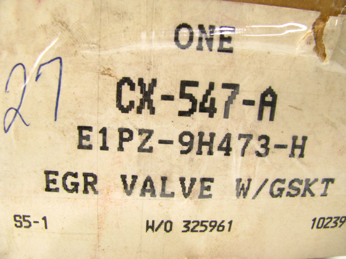 Exhaust Gas Recirculation (EGR) Valve-EGR Valve Motorcraft CX-547A