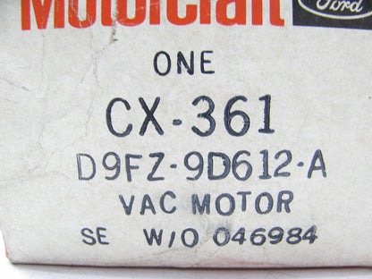 Motorcraft CX361 Vacuum Air Cleaner Motor Actuator - D9FZ-9D612-A