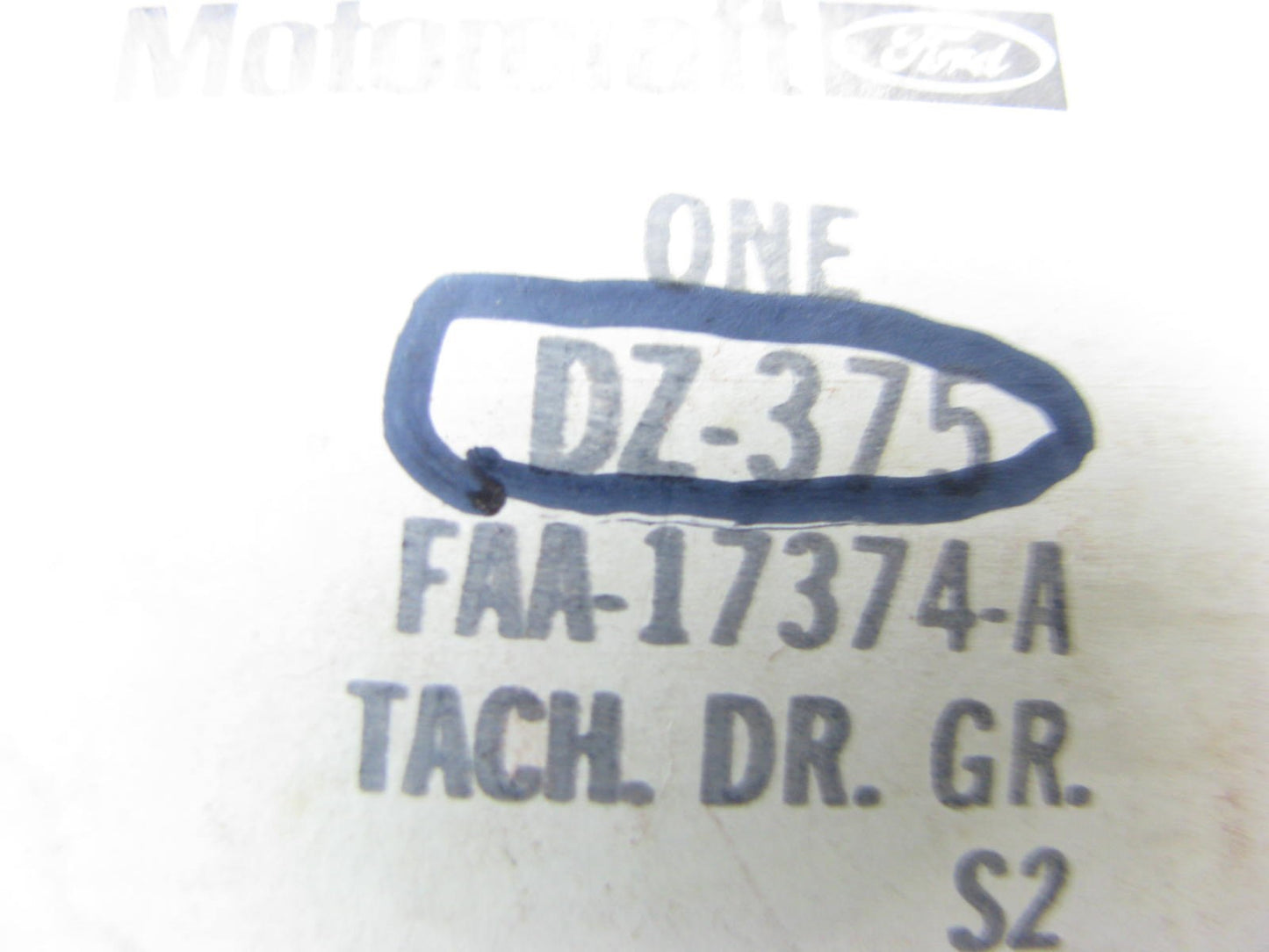 NOS Motorcraft DZ-375 Tachometer Gauge Drive Gear OEM Ford  FAA-17347-A