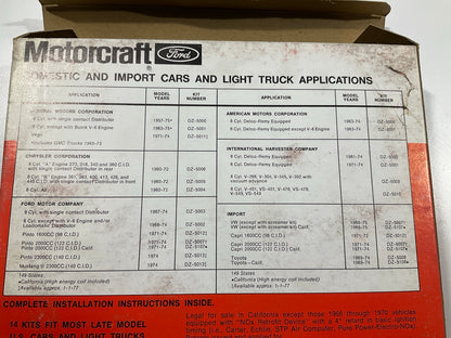 Motorcraft DZ5002 Solid State Ignition Kit - Ford 6 Cylinder W/O Loadomatic