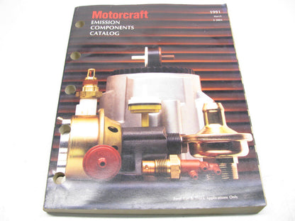 Motorcraft E200A Emissions Components Catalog For Ford - 1991 March 433 Pages