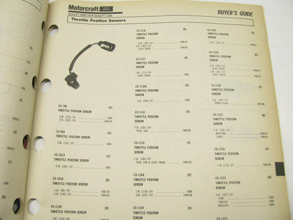 Motorcraft EFI200A Fuel Injection Parts Catalog - June 1989 Weatherly 600 42 PGS