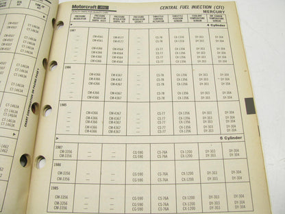 Motorcraft EFI200B EFI & CFI Fuel Injection Parts Catalog 1990 July