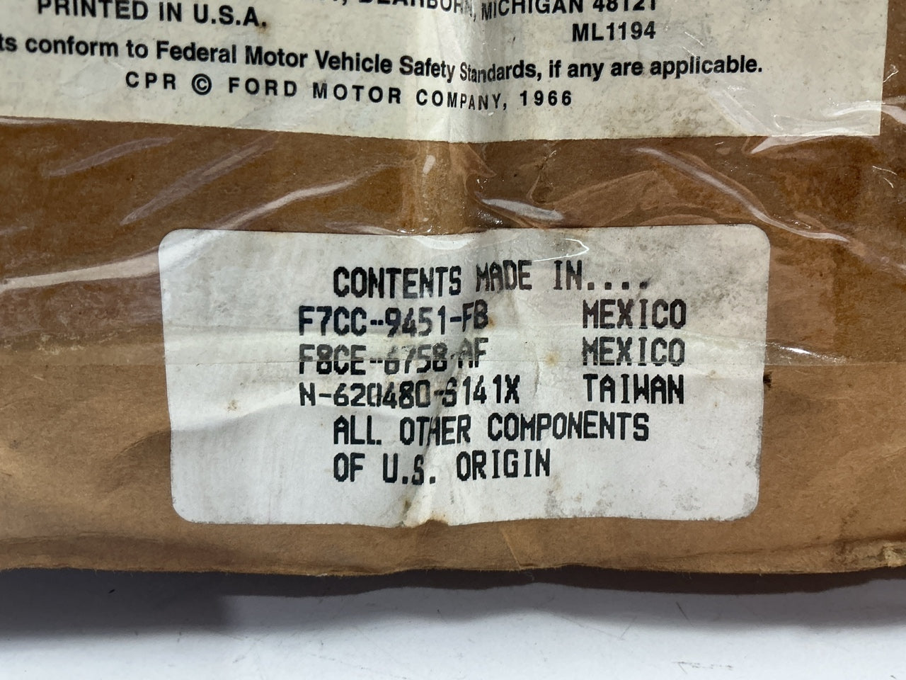 Missing 1 Nut - 1998 ESCORT 2.0L SPLIT PORT INDUCTION PCV Freezing Service Kit