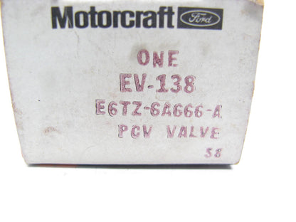 NEW GENUINE OEM Motorcraft EV138 PCV Valve Ford # E6TZ-6A666-A