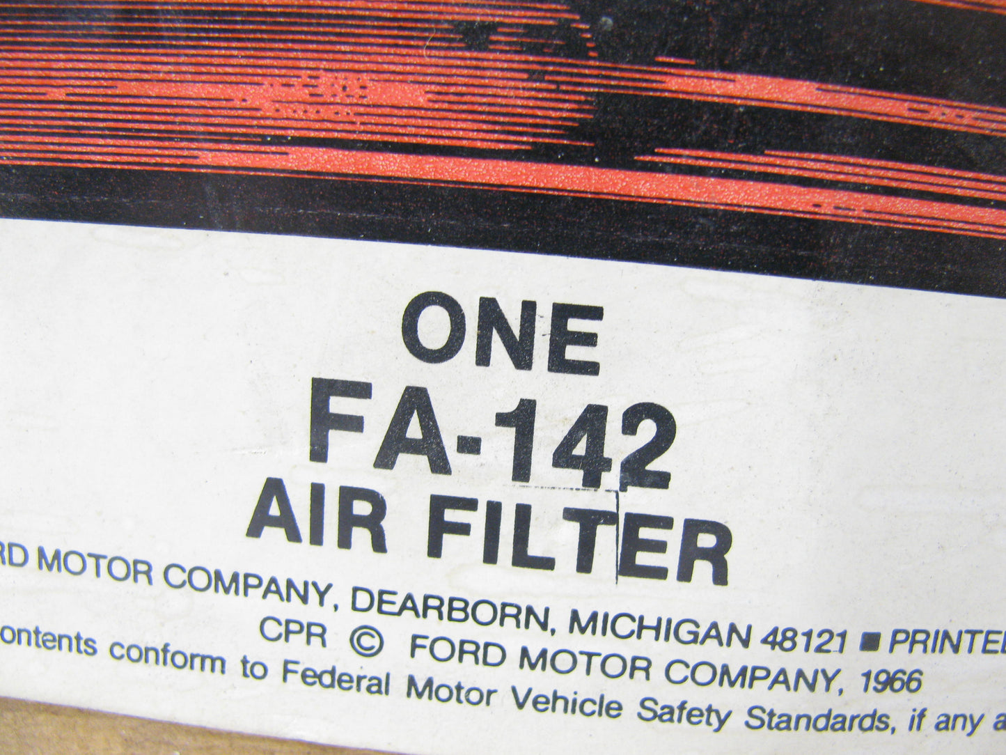 Motorcraft FA-142 Air Filter Replaces: A2519 392066 75PS2644 164705H1