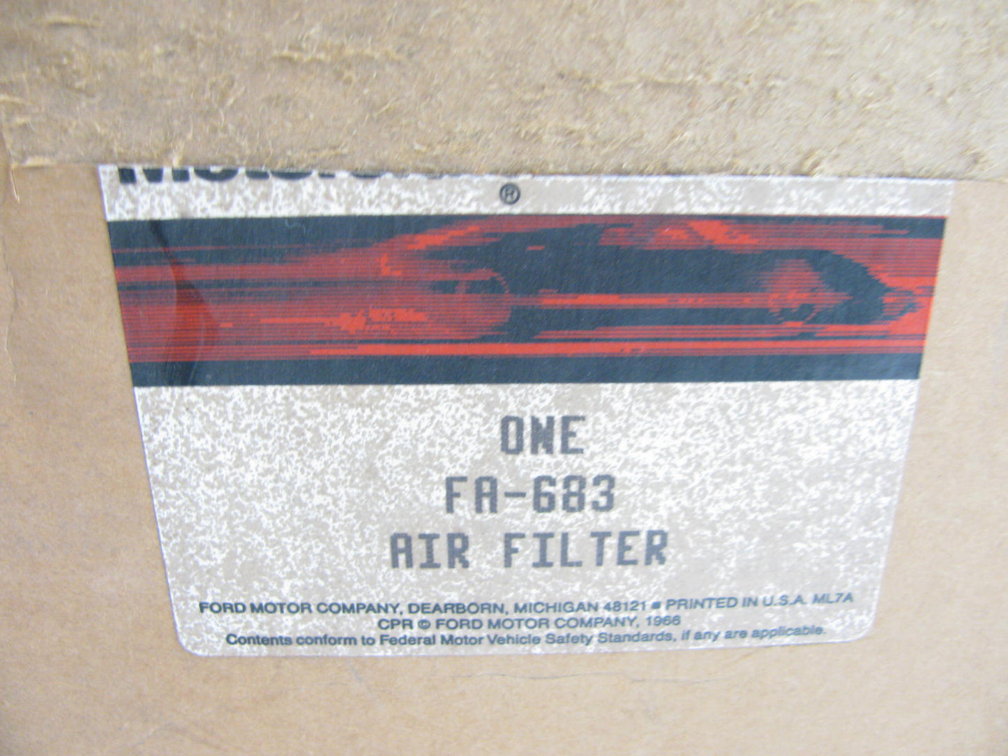 Motorcraft FA-683 Air Filter Replaces: 42665 Wix, CA642PL Fram