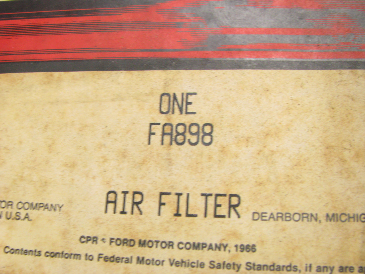 Motorcraft FA898 Air Filter Replaces CA1532SY 42519 A63069 LAF8573E AF499