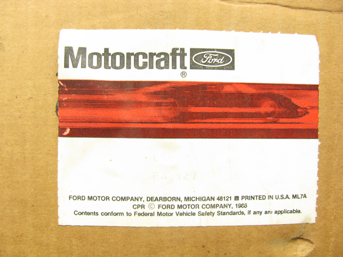 Motorcraft FA927 Inner Radial Seal Air Filter Replaces L15775