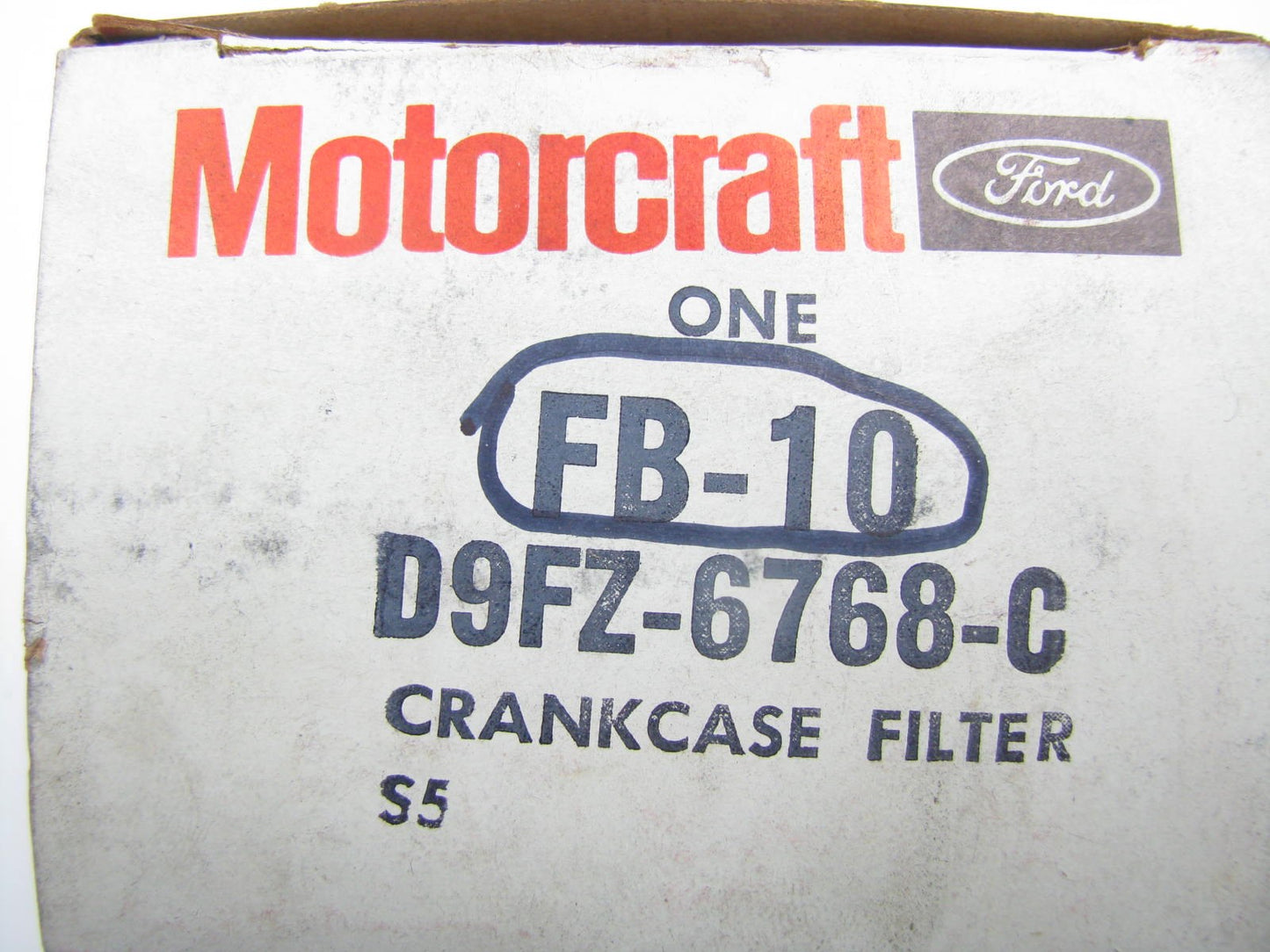 NOS OEM Motorcraft FB10 Engine Crankcase Breather Element Filter D9FZ-6768-C