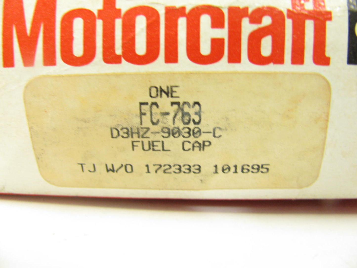 Motorcraft FC-763 Fuel Tank Filler Gas Cap - D3HZ-9030-C