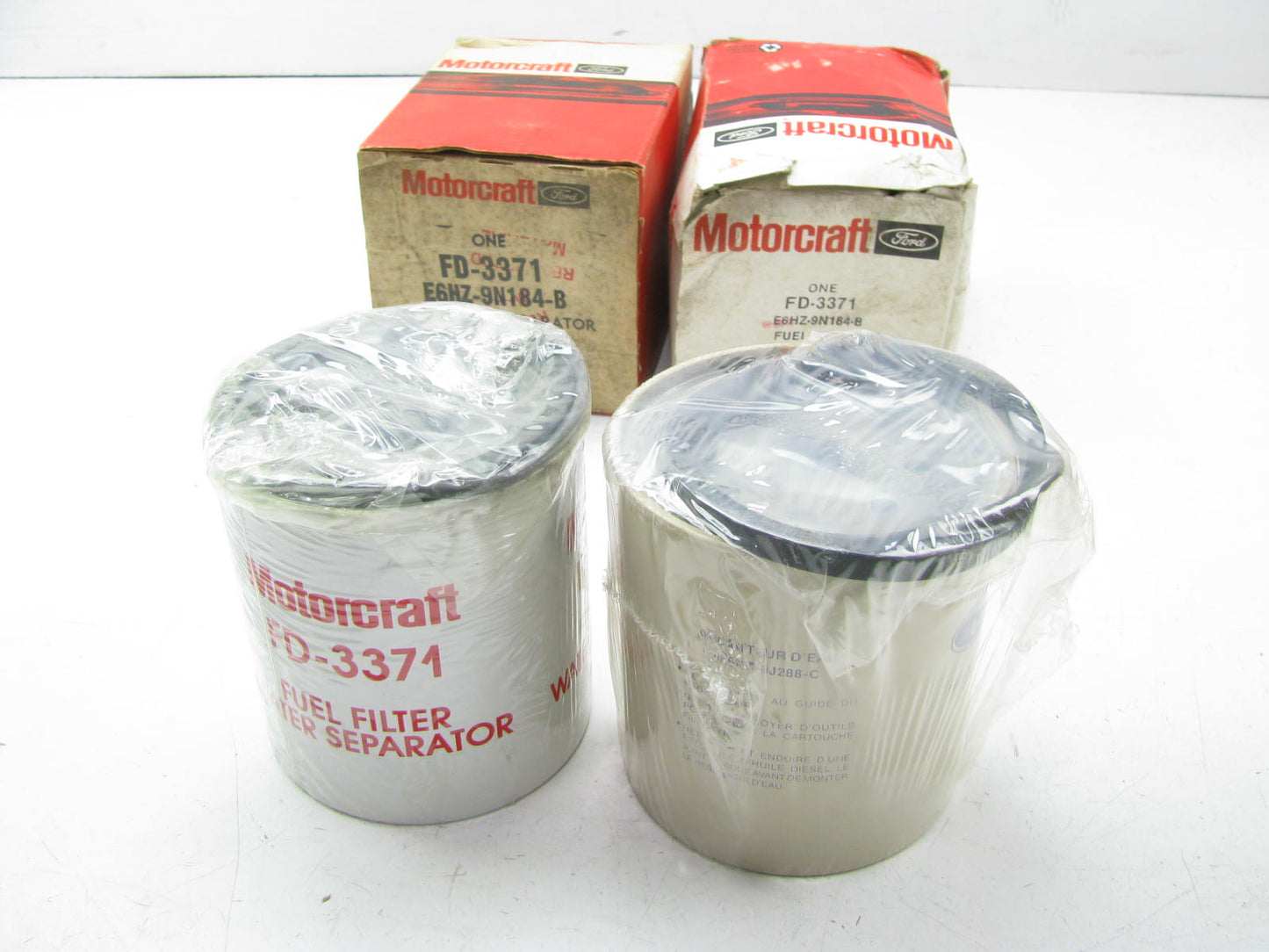 (2) Motorcraft FD-3371 Diesel Fuel Water Separator Filter Replaces E6HZ-9N184-B