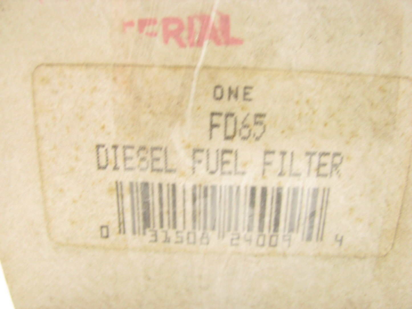 (2) Motorcraft FD-65 Diesel Fuel Filter Replaces BK6602 TP1290 33339