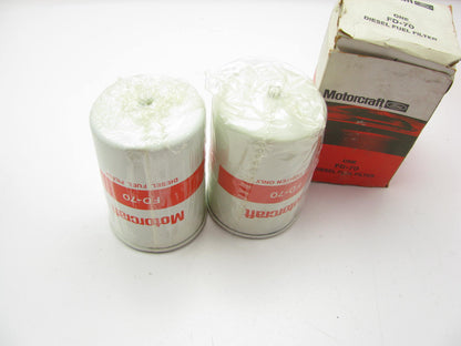 (2) Motorcraft FD-70 Fuel Filters