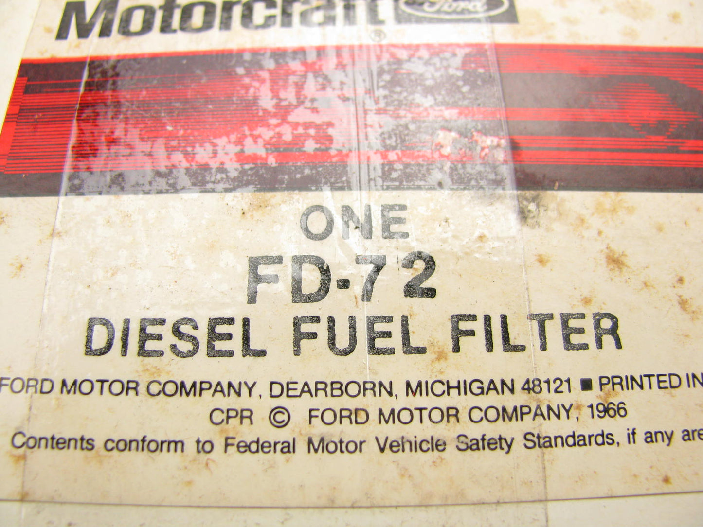 (4)Motorcraft Diesel Fuel Water Separator Filter 77-79 International 3.2L Diesel