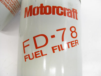 (2) Motorcraft FD-78 Fuel Filters Replaces 33218 K50004 LK2M KF24 FF5347 P559277