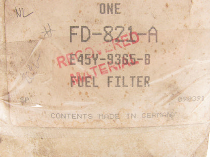 Motorcraft FD821A Fuel Water Seperator Filter 84-85 Lincoln 2.4L Diesel,  524td