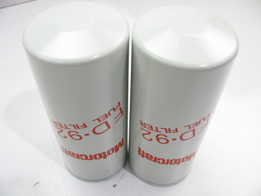 (2) Motorcraft FD-92 Fuel Filter Replaces P1108 33336 LK82I FF986 FF5067 P559275