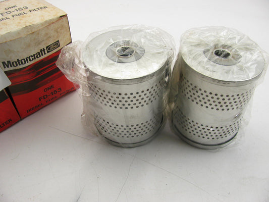 (x2) Motorcraft FD153 Cartridge Fuel  Filter For 58-83 Ford Heavy Duty Trucks