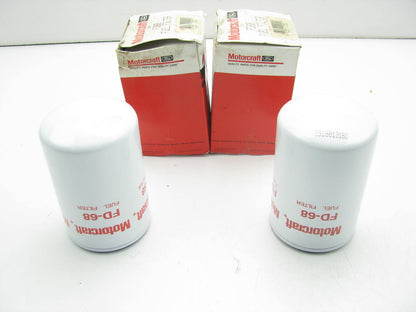 (x2) Genuine Motorcraft FD68 Spin-on Fuel Filter